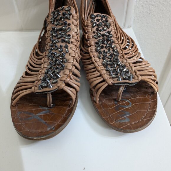 Sam Edelman Dahlia Embellished Gladiator Sandals - Size 8M - Picture 4 of 11